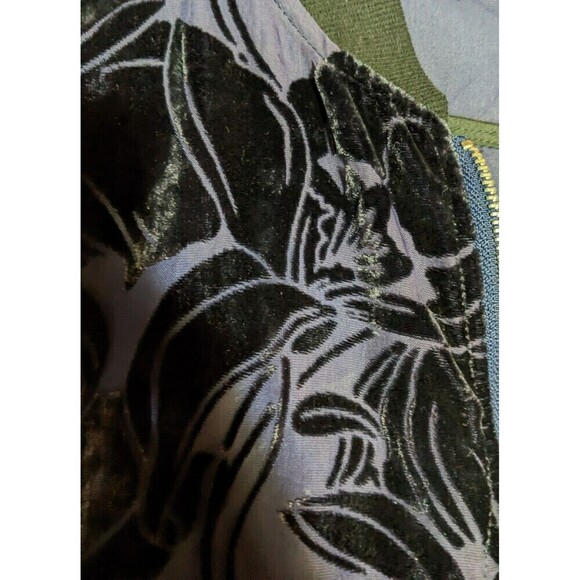 Neiman Marcus Mesh Floral Velvet Bomber Jacket Size Medium‎ - Picture 7 of 9